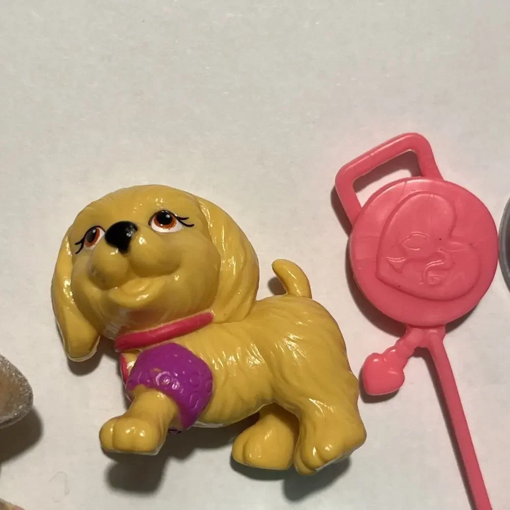Barbie Doll Pet Dog Leash Food House Bed Animal Lot Accessory house Mini